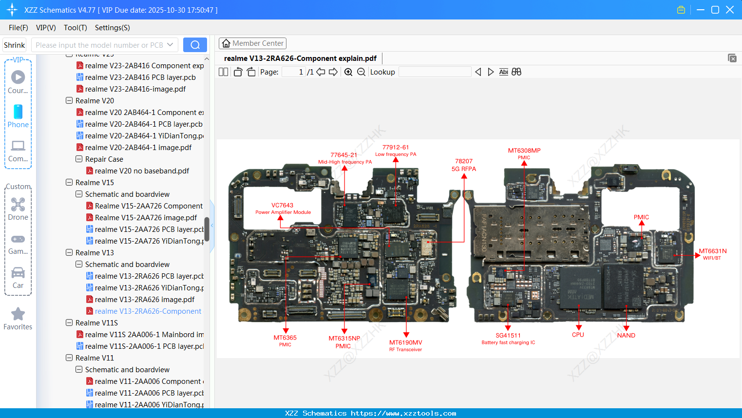 Realme V13-2RA626-Component Explain